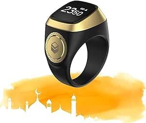 Digital Tasbih Zikr Ring with Qibla App