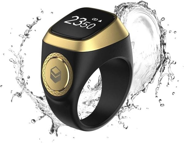 Digital Tasbih Zikr Ring with Qibla App