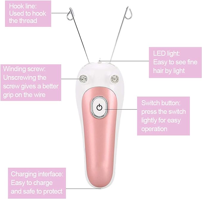 Electric Facial Threading Hair Removal Device
