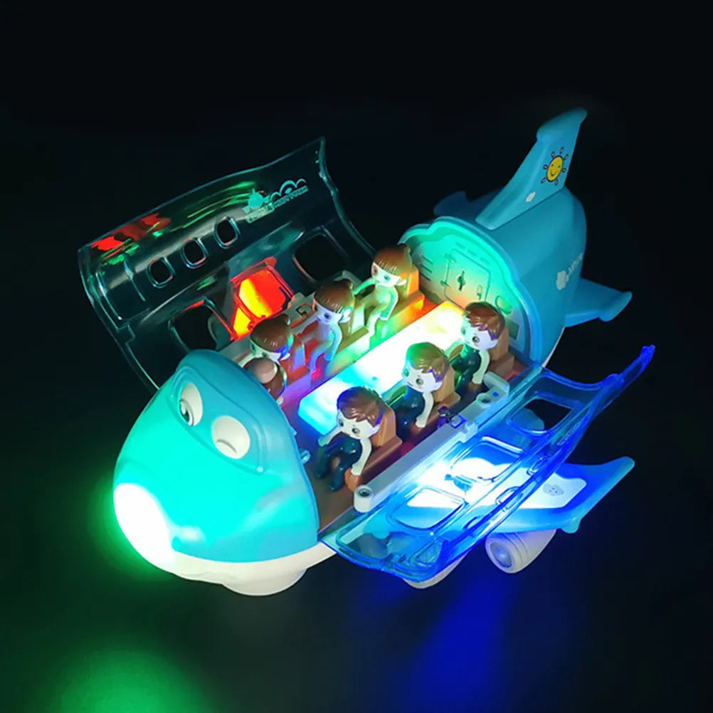 Musical Bump-and-Go Rotating Airplane Toy