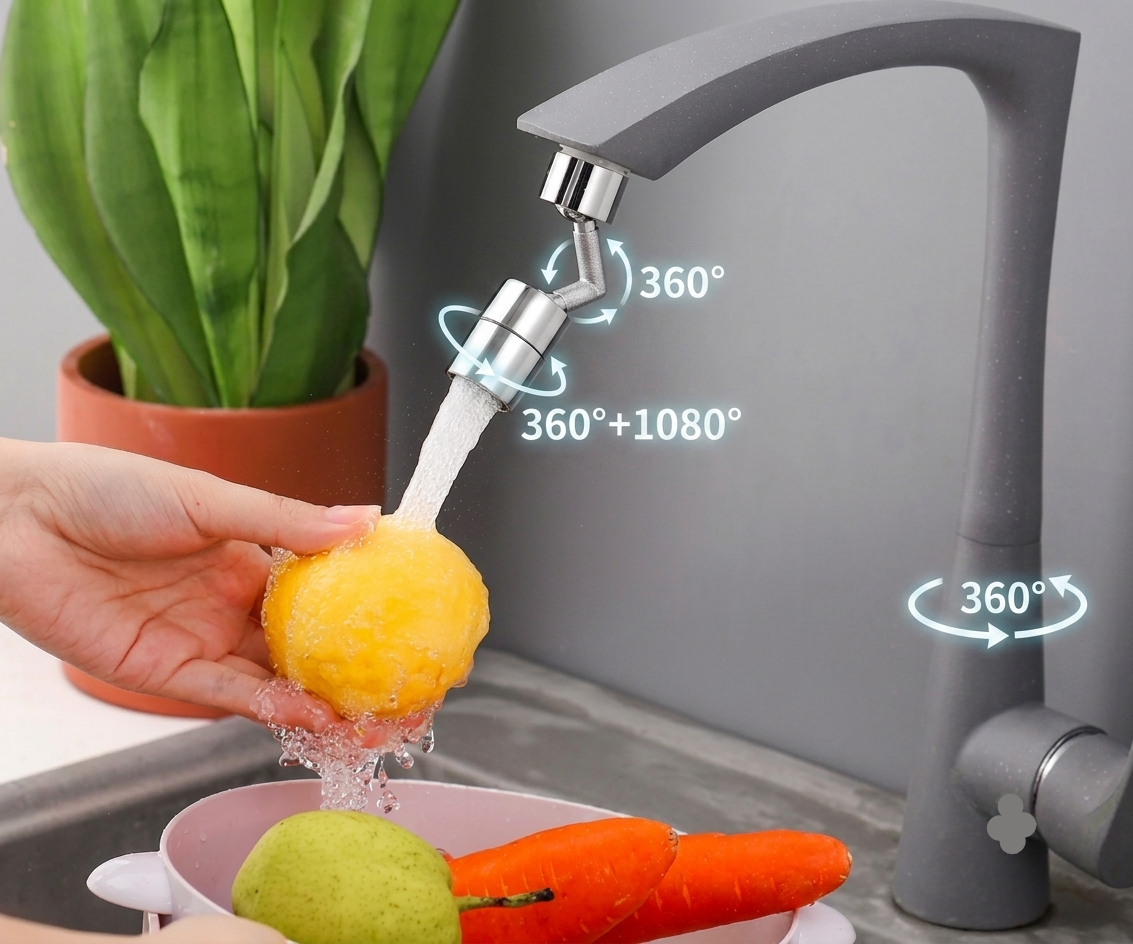 Universal 720° Rotating Faucet Extender