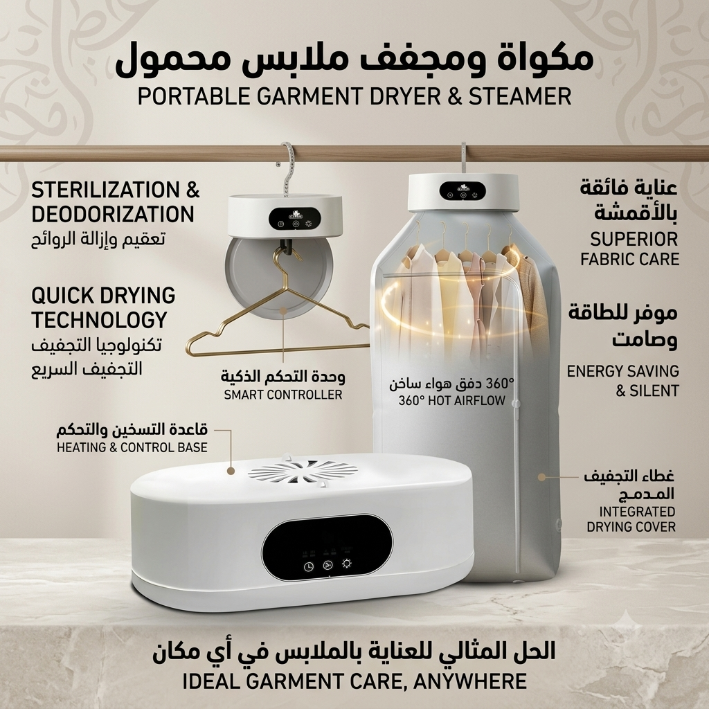 AM-400 Folding Electric Clothes Dryer