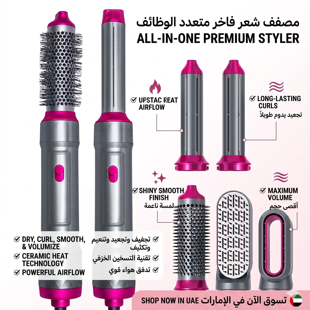 AirGlow 5-in-1 Hot Air Hair Styler