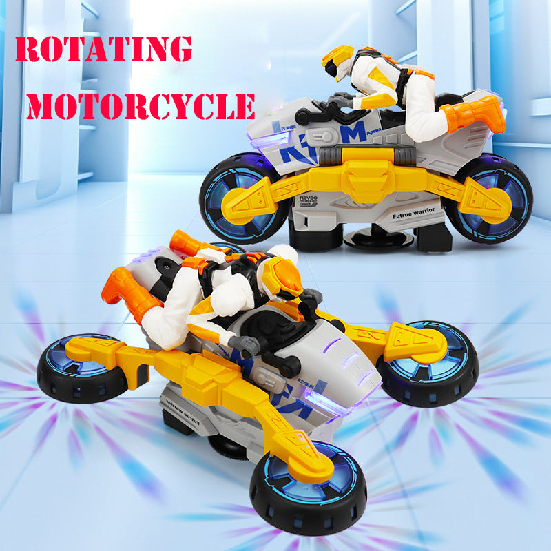 360° Rotating Stunt Motorcycle Toy