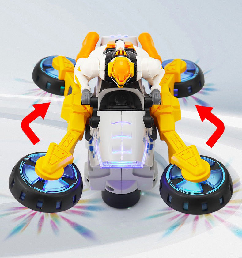 360° Rotating Stunt Motorcycle Toy