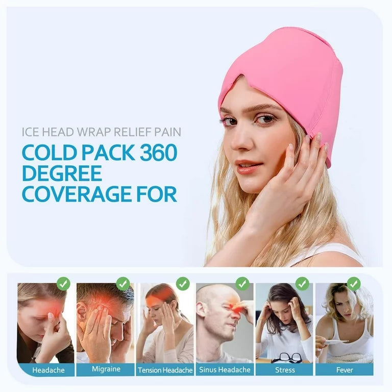 Reusable Cooling Ice Head Cap