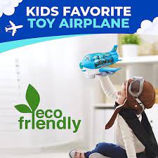 Musical Bump-and-Go Rotating Airplane Toy