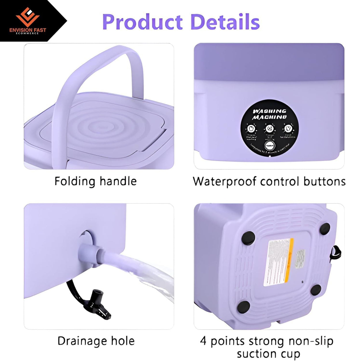 Portable Mini Washing Machine for Baby Clothes