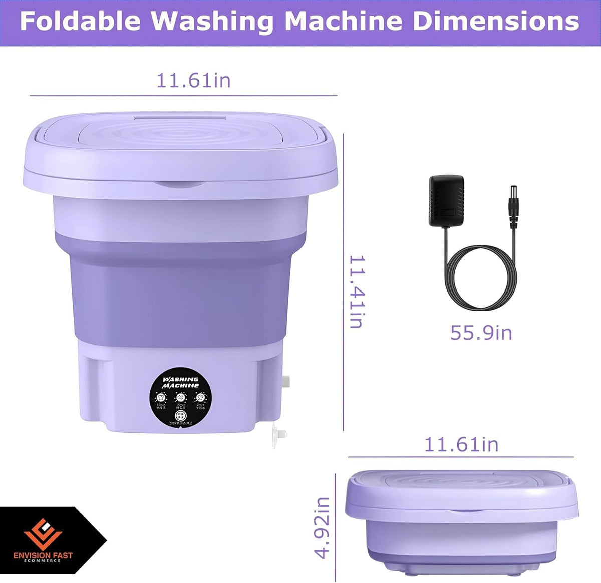 Portable Mini Washing Machine for Baby Clothes