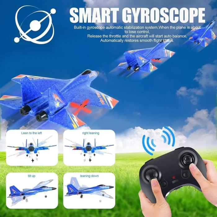 Airplane,2.4GHz 2 Channel Remote Control Plane with Gyro Night Lights